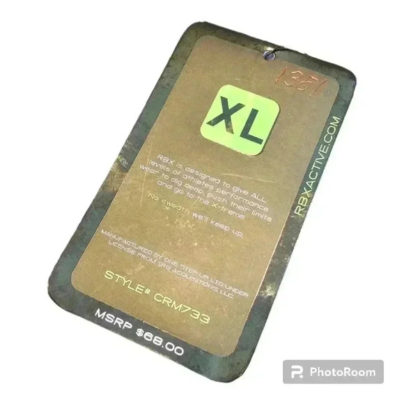 RBX Pro X-Dri  Compression Leggings Gray/black stripe men's # CRM733 XLARGE - Picture 8 of 9